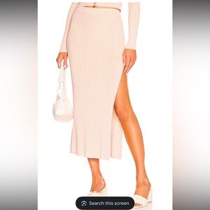 Elegant apricot sweater Skirt